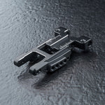 Close-up of MST THA Aluminium Rear Suspension Arm Set #210696 for enhanced durability in RC cars - Black