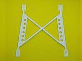 RC Body Shell Roll Cage, Universal, 1:10 Scale, For RC Drift Car, Touring Or Rally Car White Rear