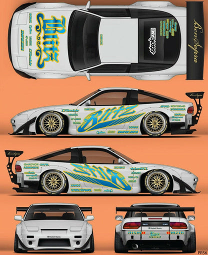 SticklabelRC 1:10 RC Car Body Shell Livery, Decal Sticker Graphics Set - 60+ Designs