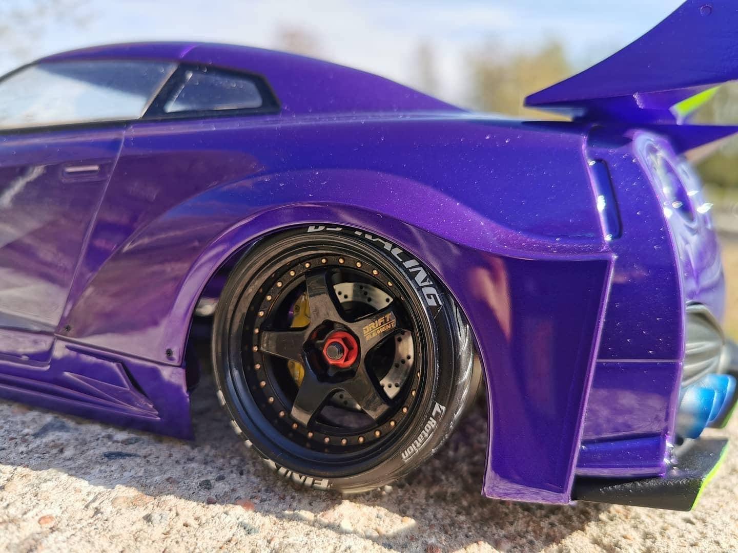 ds racing rc drift wheels de-007 drift elements changeable offset 1/10