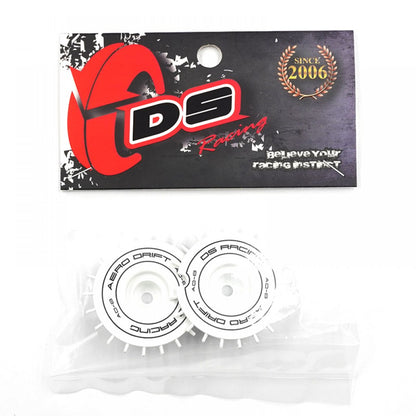 DS Racing Aero Drift Wheel Inserts White 1/10 RC Drift Elements Flat Slope Face