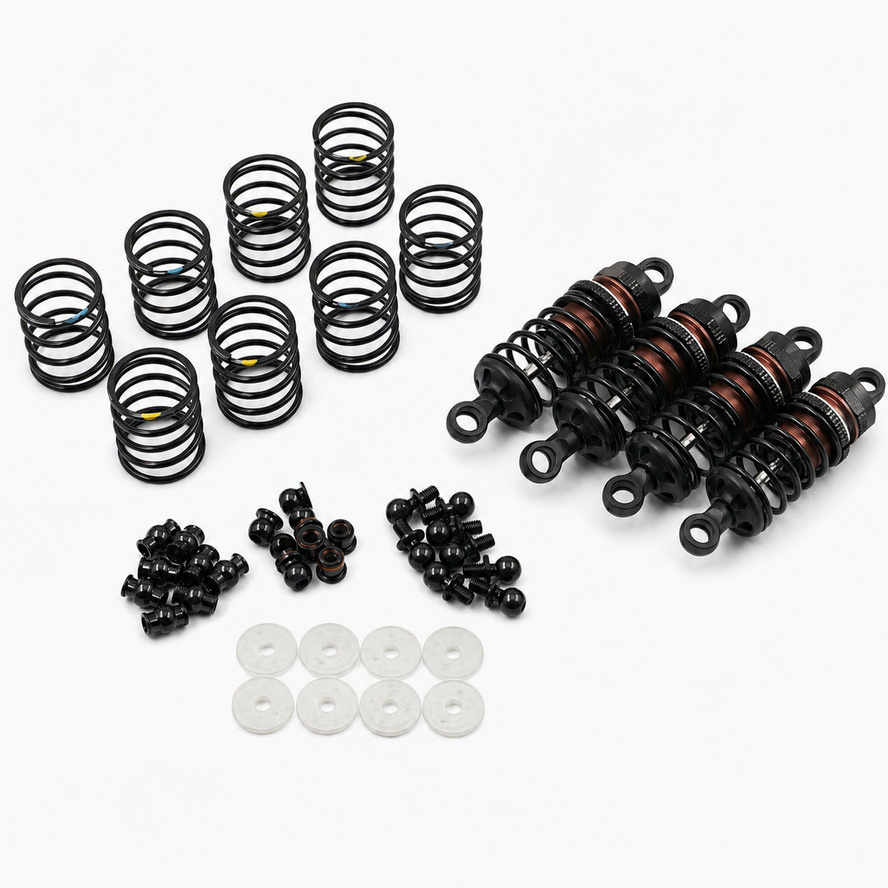 Yeah Racing Big Bore Go 55mm damper set black - BBG-0055