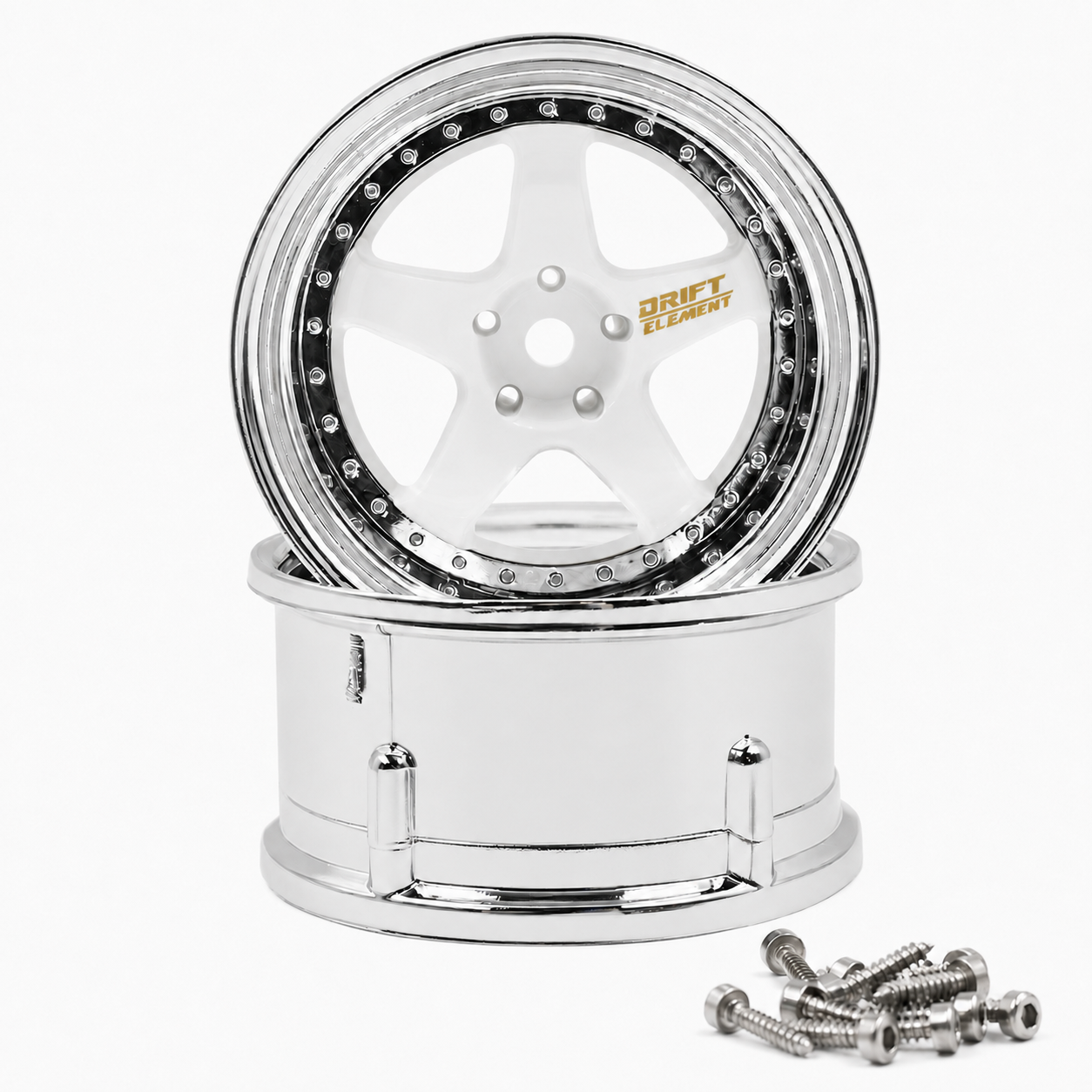 DS Racing RC Drift Wheels DE-010 - Changeable Offset (1/10, 2pcs)