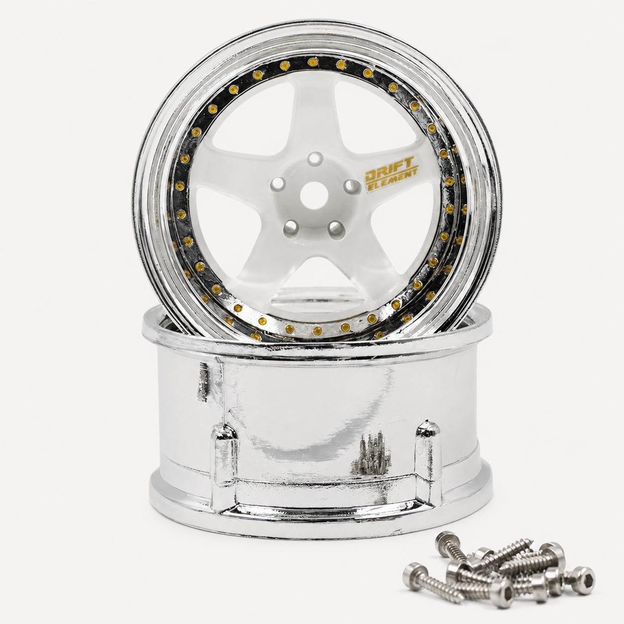 1/10 ds racing drift elements de-011 rc drift wheels adjustable offset