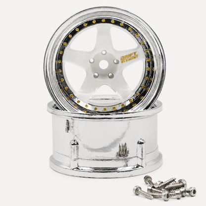 1/10 ds racing drift elements de-011 rc drift wheels adjustable offset