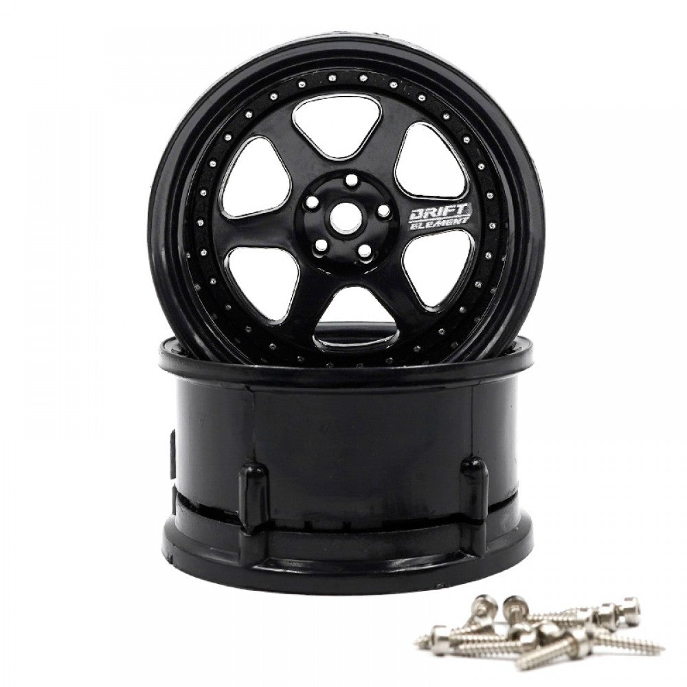 ds racing drift elements de-206 rc drift wheels adjustable offset 1/10