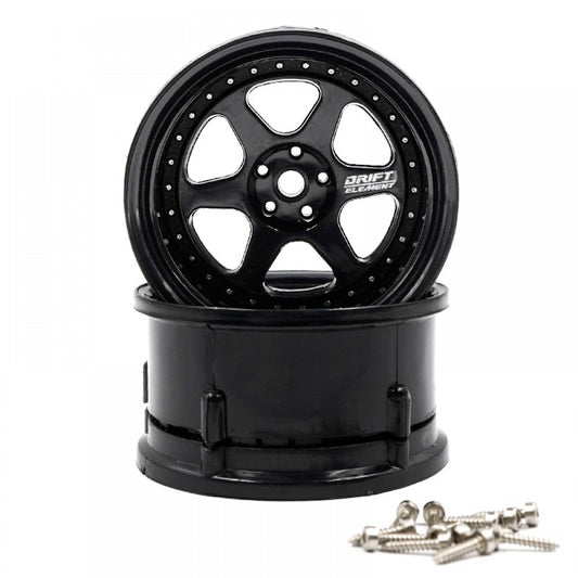 ds racing drift elements de-206 rc drift wheels adjustable offset 1/10