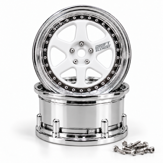DS Racing RC Drift Wheels DE-210 - Changeable Offset (1/10, 2pcs)