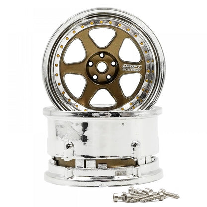 DS Racing RC Drift Wheels DE-222 - Changeable Offset (1/10, 2pcs)