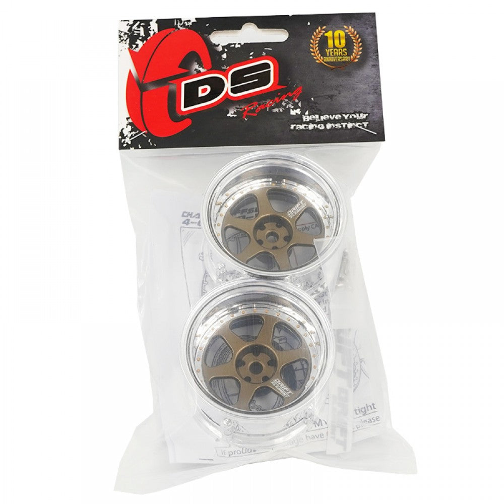 DS Racing RC Drift Wheels DE-222 - Changeable Offset (1/10, 2pcs)