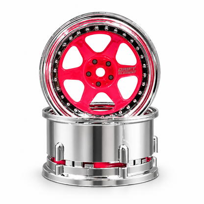 DS Racing RC Drift Wheels DE-223 - Changeable Offset (1/10, 2pcs)