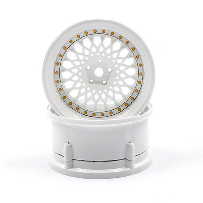 ds racing de-304 white rc drift wheels 1/10 scale