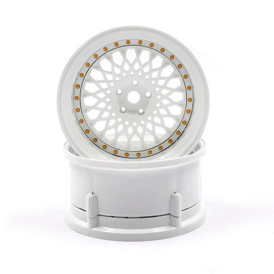 ds racing de-304 white rc drift wheels 1/10 scale