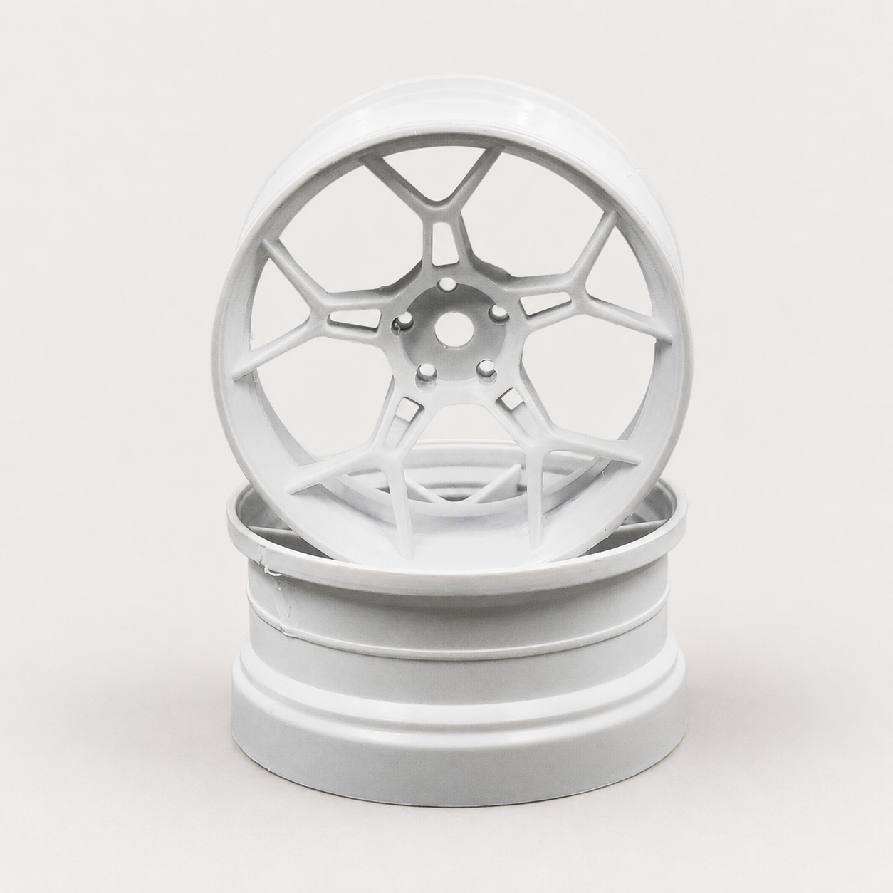 DS Racing DF-001 RC wheel set, 1/10 scale, 6mm offset, 2pcs, engineered for high traction performance