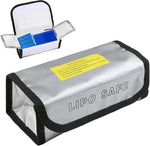 RC Lipo Battery Safety Storage Bag, Lipo Safe case, fire-resistant material for secure battery handling