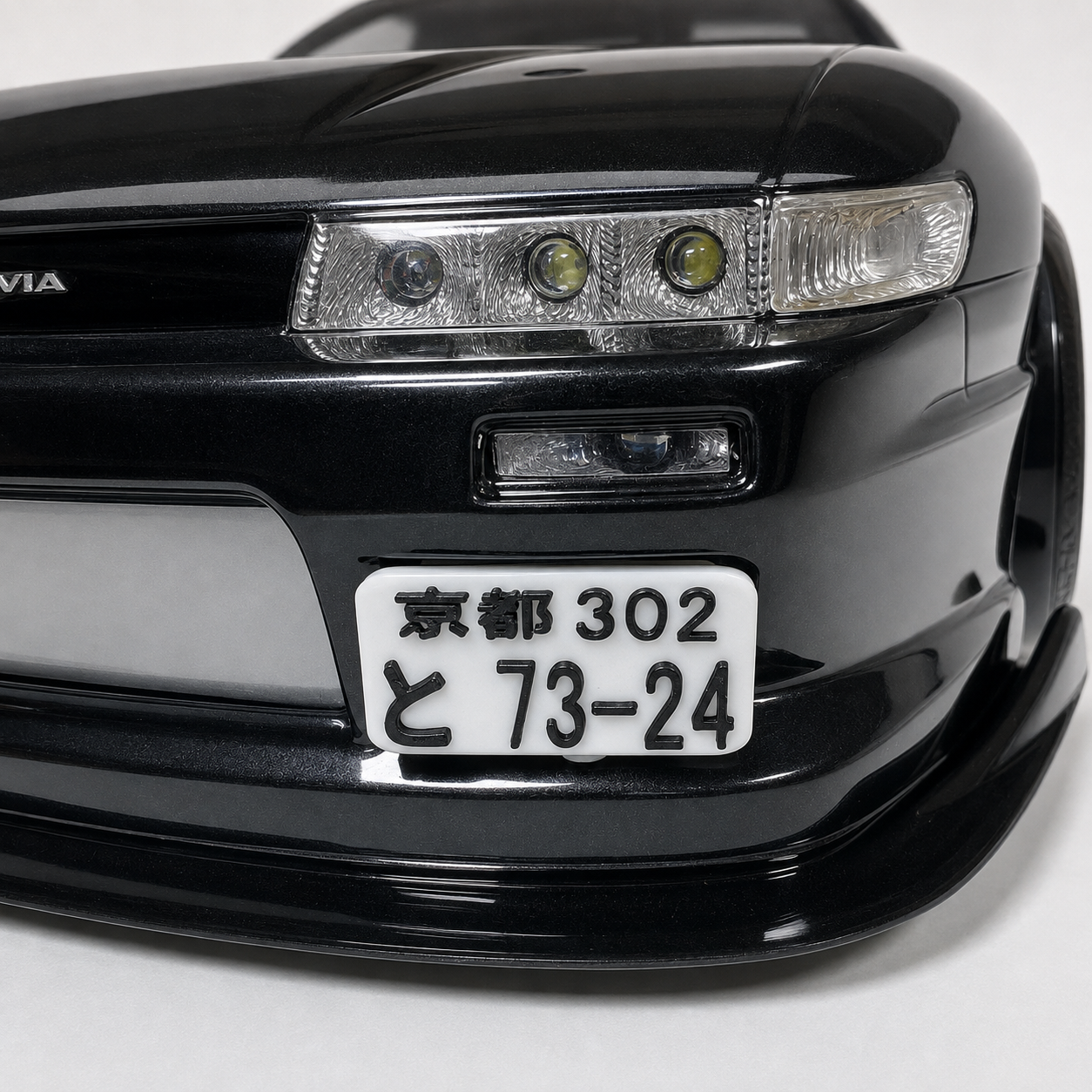 JDM Style RC Licence Plate Set Body Shell Reg Plates 1/10 Scale