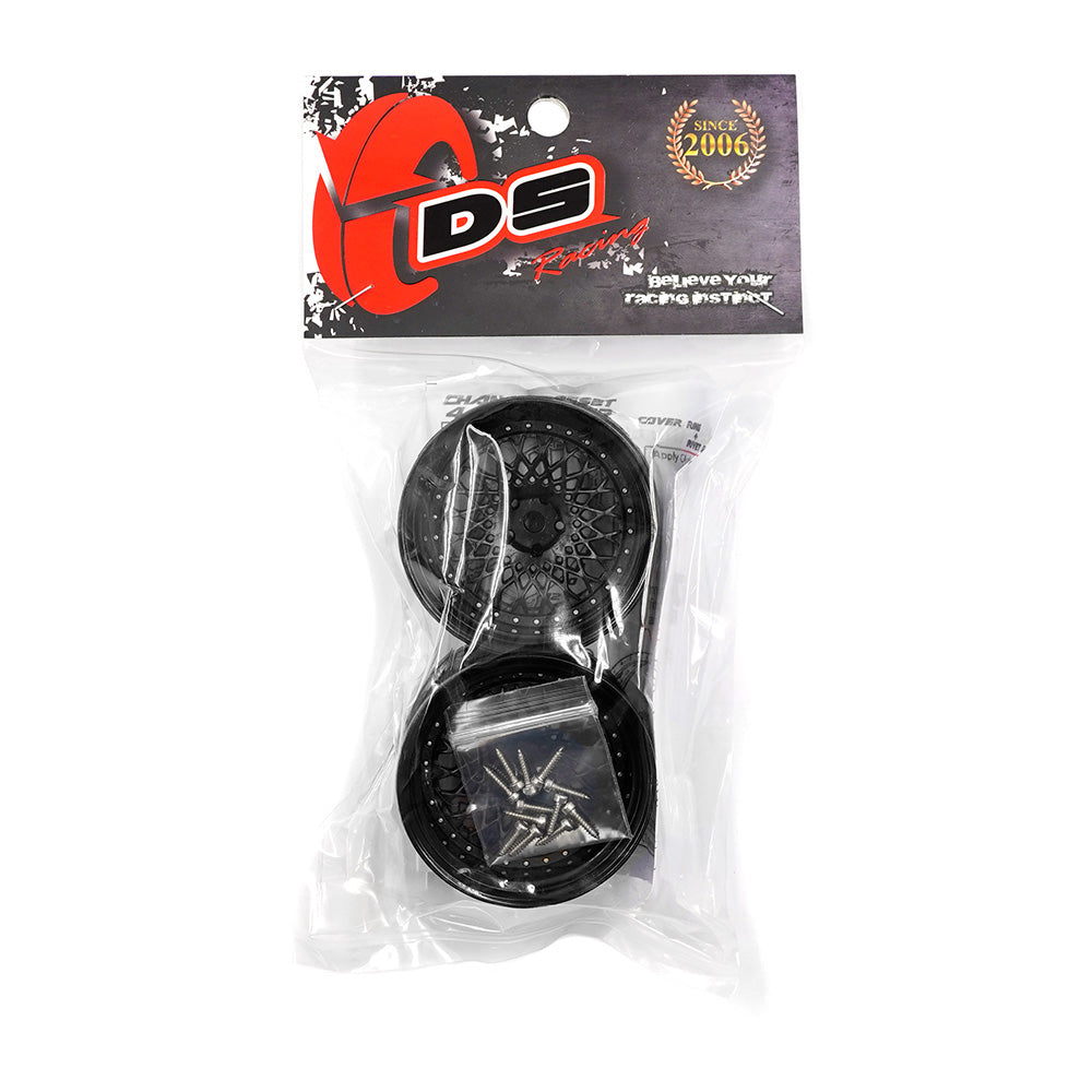 rc drift rim set for 1/10 cars adjustable offset DE-306 - Black