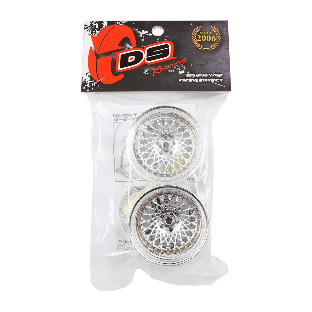 DS Racing Drift Elements RC Wheels DE-309 Adjustable 1/10 - Chrome