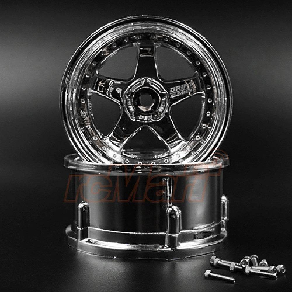 DS Racing RC Drift Wheels DE-008 - Changeable Offset (1/10, 2pcs)