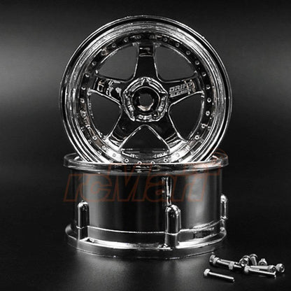 DS Racing RC Drift Wheels DE-008 - Changeable Offset (1/10, 2pcs)