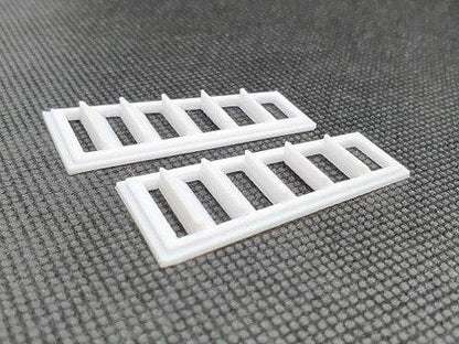 DMRC 1/10 RC bonnet and boot vents aggressive style