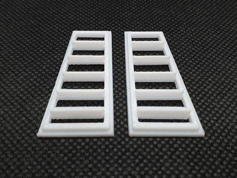 3D printed RC car shell vents for drift body detail