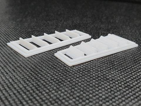 RC car body shell 3d printed bonnet hood vents