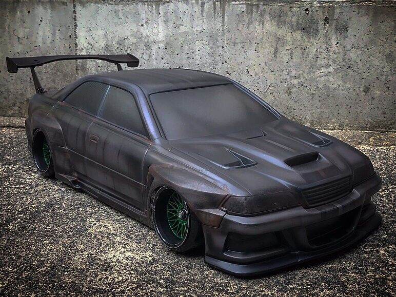 Tetsujin RC car body JZX100 Toyota Mark II 1/10 scale