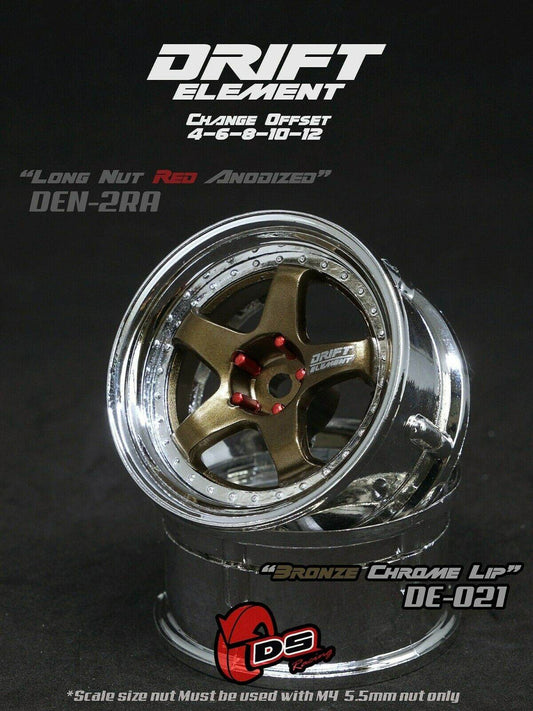 ds racing drift elements de-021 rc drift wheels changeable offset 1/10