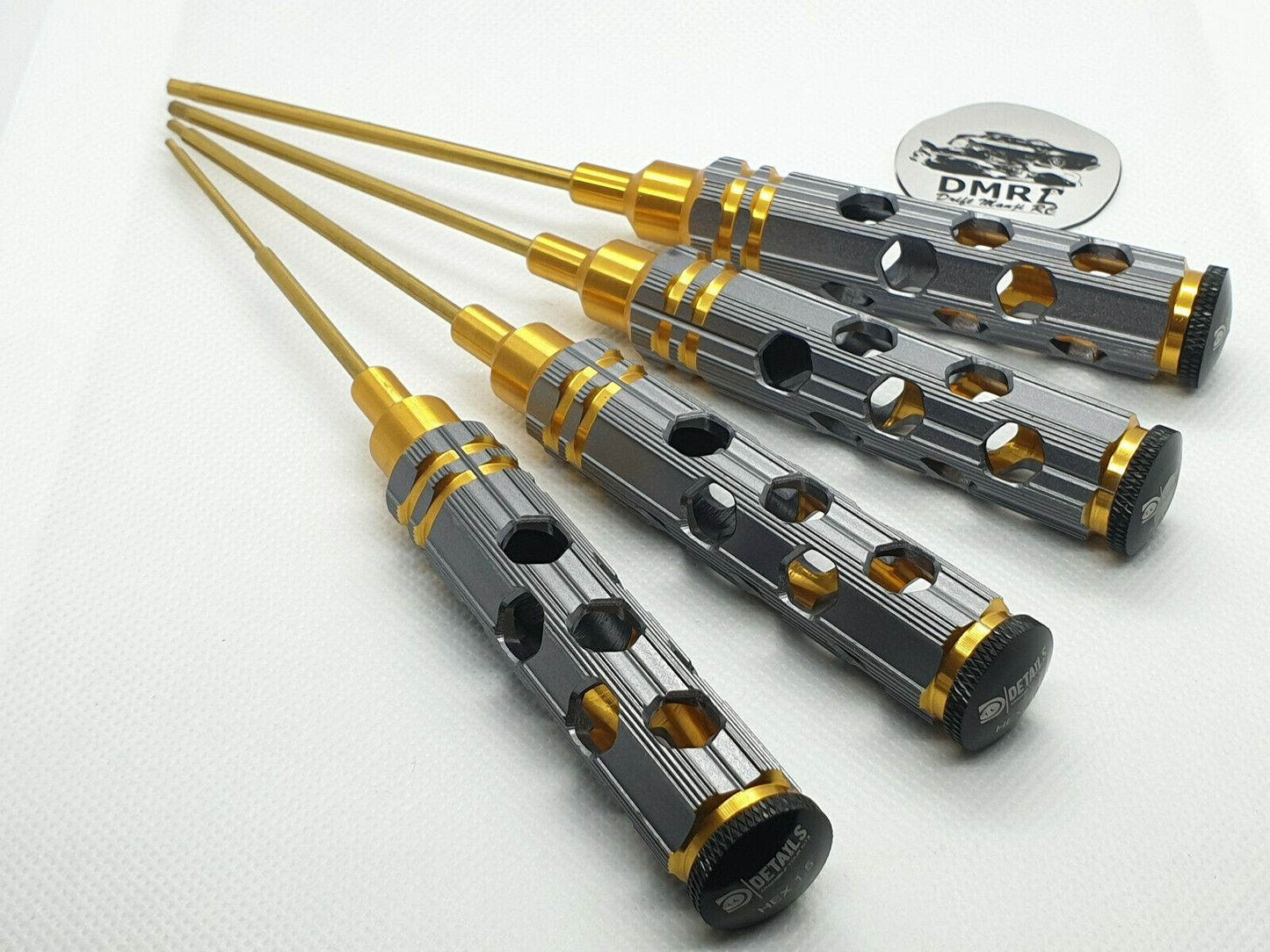 RC Car Aluminium Metric Allen Hex Screwdriver Tool Set, 4pcs