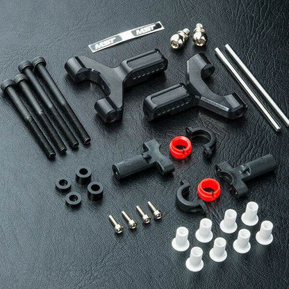 Close-up of MST RMX Aluminium Front Lower Arm Set #820117 for enhanced RC car handling