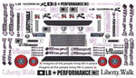 1/10 RC Nissan R35 GT-R Liberty Walk V1 Bodyshell, Clear-Unpainted - Tetsujin