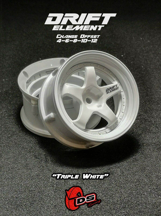 ds racing rc drift wheels de-001 drift elements changeable offset 1/10