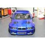 APlastics BMW E36 Compact 1:10 RC Car Body Shell, Clear Unpainted, 205mm - UK