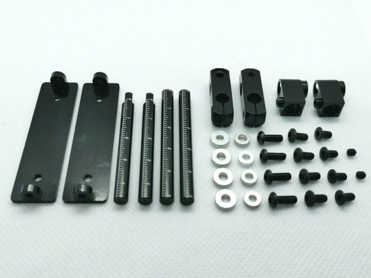 Stealth magnetic body mounts for 1/10 RC car shells