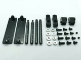 Magnetic Stealth Bodyshell Mount Set for RC cars, invisible mounting for a clean look - black
