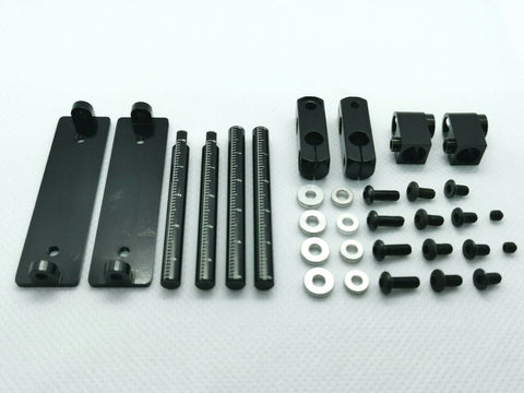 Magnetic Stealth Bodyshell Mount Set for RC cars, invisible mounting for a clean look - black