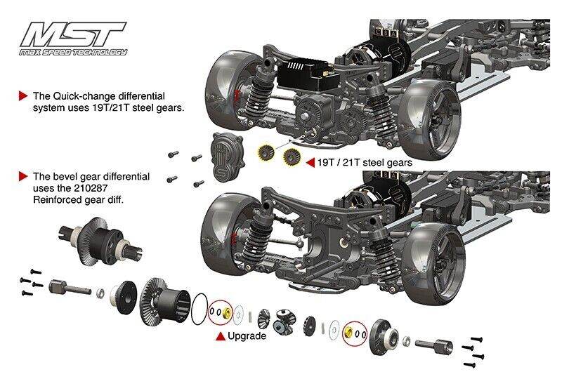 MST MRX-S PRO RC Drift Car Chassis Kit 532208 - 1/10 – Drift Manji RC
