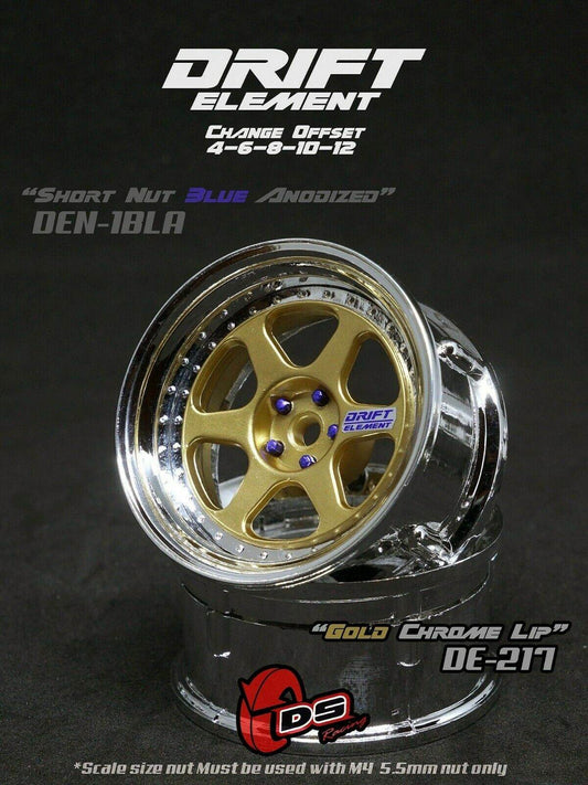 ds racing drift elements de-217 rc drift wheels changeable offset 1/10