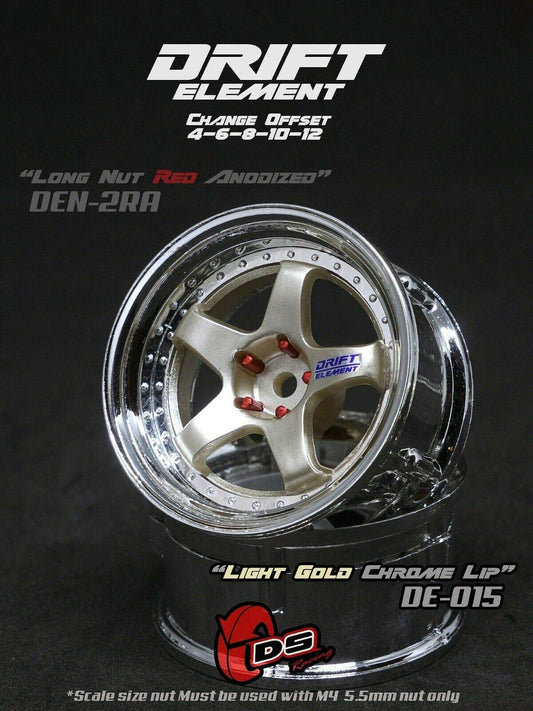 ds racing drift elements de-015 rc drift wheels changeable offset 1/10