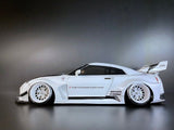 Clear Unpainted 1/10 RC Car Bodyshell - Tetsujin Nissan R35 GT-R LB Works GT