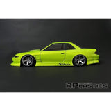 APlastics Nissan S13 RC Car Body Shell, Clear Unpainted, 205mm -