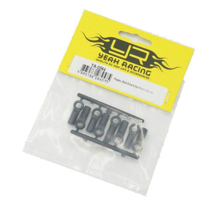 rc plastic ball cup end set 4.8mm yeah racing 10mm