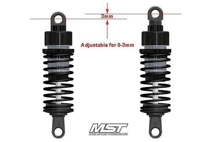 MST Shock Damper Cap Set - 820147 (Adjustable)