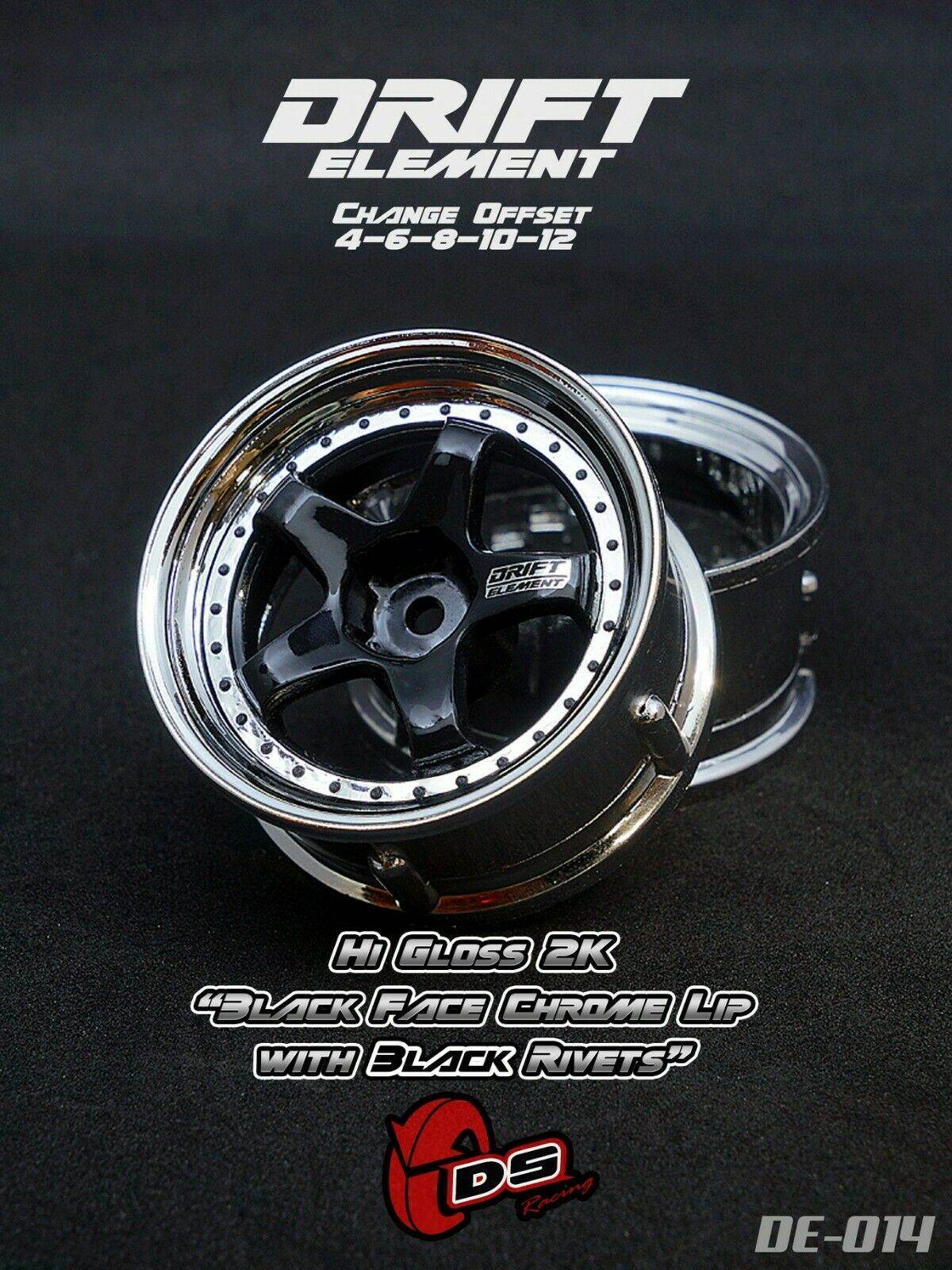 ds racing drift elements de-014 rc drift wheels changeable offset 1/10