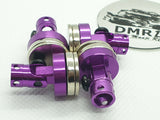 Close-up of the invisible magnetic stealth bodyshell mount post for RC cars, offering a seamless design - purple