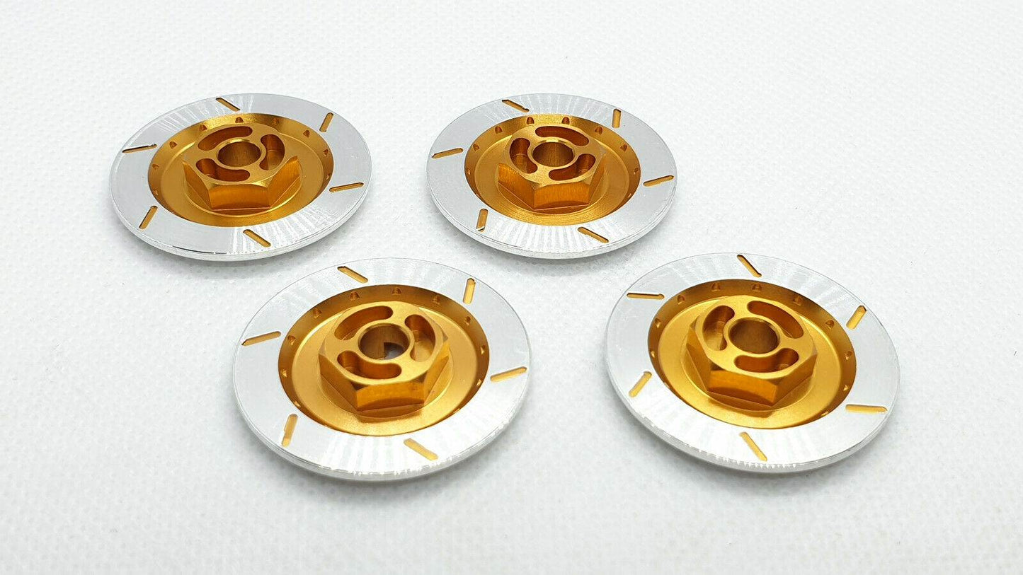 1/10 RC Brake Disc Wheel Hex Set (4pcs) - Aluminium - Various Colours
