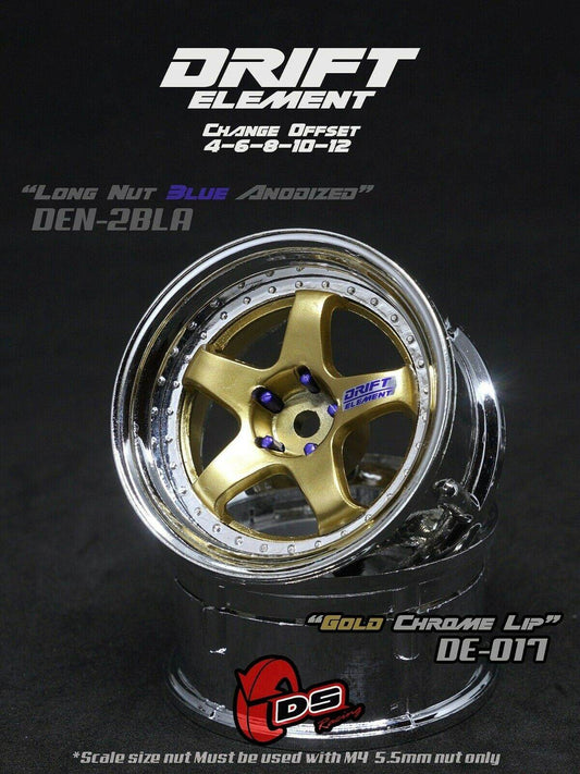 ds racing drift elements de-017 rc drift wheels changeable offset 1/10