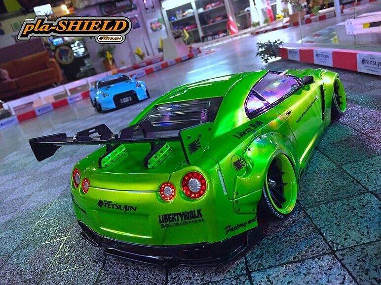 tetsujin r35 gt-r liberty walk v1 body shell tt-8211 1/10