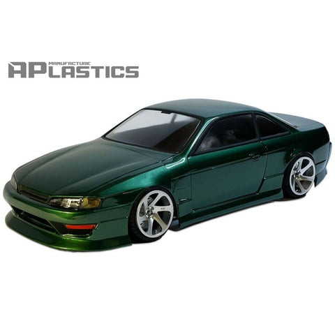 APlastics Nissan S14 Silvia Kouki RC Car Body Shell, Clear Unpainted, 197mm - UK